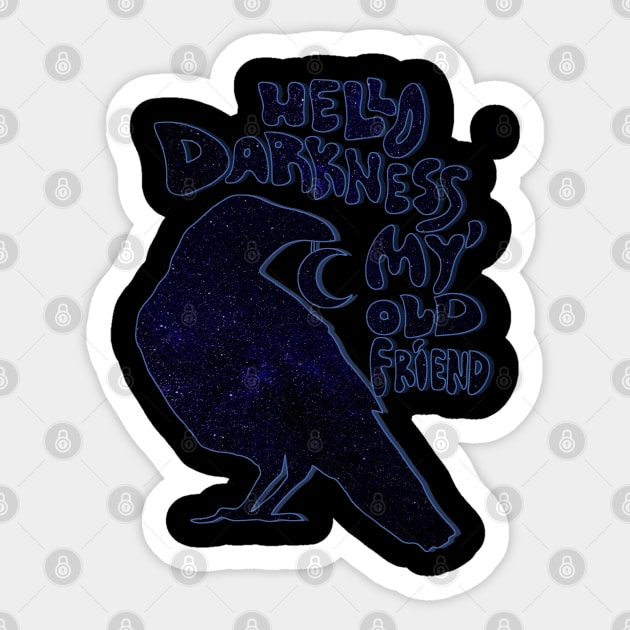 Hello darkness Sticker by KubikoBakhar